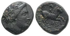Kings of Macedon, Philip II, 359-336 BC. AE. 5.99 g - 16.69 mm.