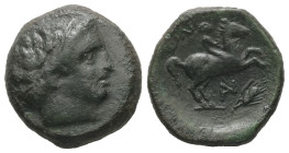 Kings of Macedon, Philip II, 359-336 BC. AE. 5.56 g - 17.10 mm.