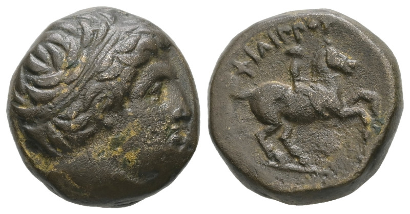 Kings of Macedon, Philip II, 359-336 BC. AE. 6.08 g - 18.70 mm.
