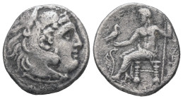 Kings of Macedon, Alexander III 'the Great', 336-323 BC. AR Drachm. 4.13 g - 18.90 mm. Uncertain mint in Macedonia or Greece.