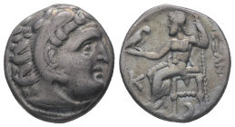 Kings of Macedon, Alexander III 'the Great', 336-323 BC. AR Drachm. 4.20 g - 17.26 mm. Kolophon mint.