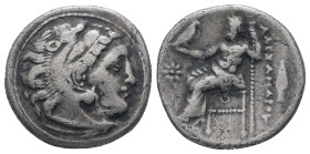 Kings of Macedon, Alexander III 'the Great', 336-323 BC. AR Drachm. 4.04 g - 18.47 mm. Kolophon mint.