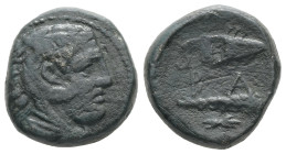 Kings of Macedon, Alexander III 'the Great', 336-323 BC. AE. 5.89 g - 16.52 mm.