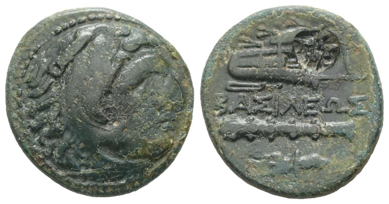 Kings of Macedon, Alexander III 'the Great', 336-323 BC. AE. 5.23 g - 20.28 mm.