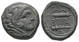 Kings of Macedon, Alexander III 'the Great', 336-323 BC. AE. 5.95 g - 18.89 mm.