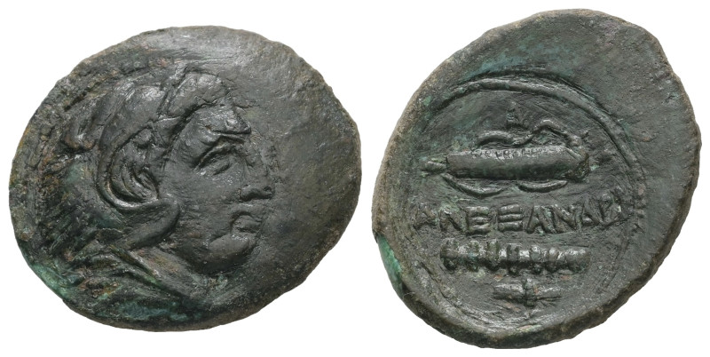 Kings of Macedon, Alexander III 'the Great', 336-323 BC. AE. 6.48 g - 22.92 mm.