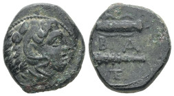 Kings of Macedon, Alexander III 'the Great', 336-323 BC. AE. 5.50 g - 17.74 mm.
