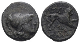 Kings of Thrace (Macedonian). Lysimachos, 305-281 BC. AE. 3.55 g - 16.17 mm.
