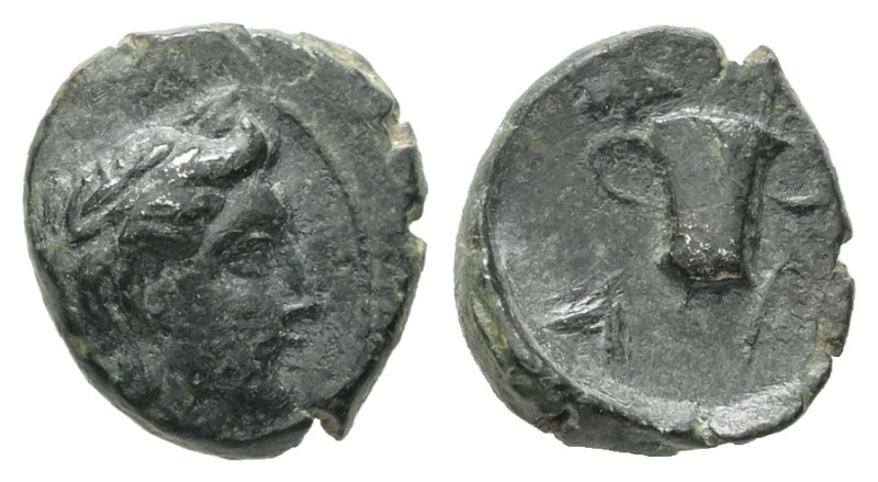 Kings of Thrace, Odrysian regal coinage. AE. 0.98 g - 10.25 mm. 4th-3rd centurie...