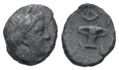 Kings of Thrace, Odrysian regal coinage. AE. 1.02 g - 11.03 mm. 4th-3rd centuries BC.