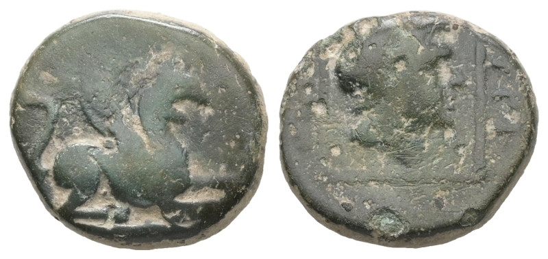 Thrace, Abdera. AE. 2.93 g - 15.37 mm. Circa 400-350 BC.