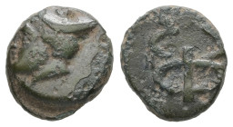 Thrace. Ainos. AE. 1.64 g - 11.51 mm. Late 4th century-early 3rd century BC.