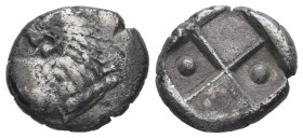 Thrace, Chersonesos. AR Hemidrachm. 2.16 g - 14.05 mm. Circa 386-338 BC.