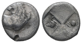 Thrace, Chersonesos. AR Hemidrachm. 1.95 g - 12.80 mm. Circa 386-338 BC.