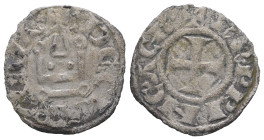 Crusaders, Principality of Achaea, Guillaume II de Villehardouin. AD 1246-1278. AR. Denier tournois. 0.78 g - 18.57 mm.