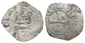 Crusaders, Principality of Achaea, John of Gravina, AD 1318-1333. BI Denier tournois. 0.52 g - 17.52 mm.