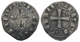 Crusaders, Principality of Antioch. Bohémond III or IV, AD 1163-1233. BI Denier. 0.73 g - 17.31 mm.