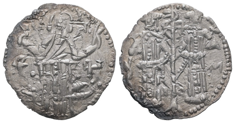Bulgaria. Ivan Alexander and Michael Asen IV, AD 1331-1371. AR Gros. 1.58 g - 21...