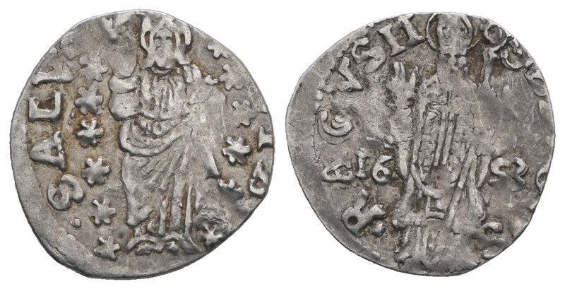Croatia, Ragusa. 1 Grosetto 1653. AR. 0.42 g - 15.62 mm.