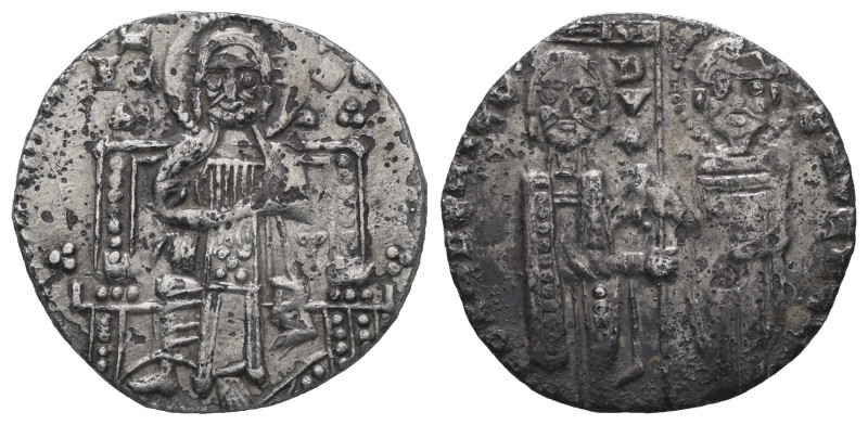 Italy, Republic of Venice. AR Grosso. 1.71 g - 19.35 mm. Circa 13th-14th century...