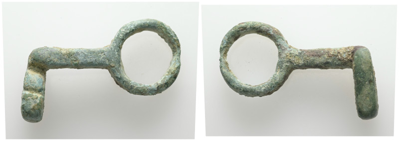 Ancient Bronze object, 17.98 g 48.95 mm