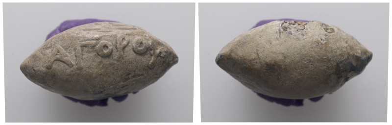 PB Greek sling bullet, 31.26 g 30.10 mm