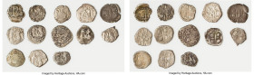 Philip II - Philip IV 13-Piece Lot of Uncertified Cob 1/2 Reales ND (1556-1665) VF (Shipwreck Effect), Potosi mint. An interesting study group with ea...