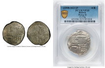 Philip III Cob 4 Reales 1621 P-P VF35 PCGS, Potosi mint, KM9, Cal-780 (Castles and Lions Transposed variety). 13.53gm. HID09801242017 © 2024 Heritage ...
