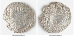 Philip III "Atocha" Cob 8 Reales ND (1598-1621) XF (Shipwreck Effect), Potosi mint, KM10. 23.10gm. Grade 3. Salvaged from the "Nuestra Señora de Atoch...