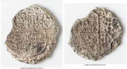 Philip III "Santa Margarita" Cob 8 Reales ND (1598-1621) XF (Shipwreck Effect), Potosi mint, KM10. 14.39gm. Grade III. Salvaged from the Santa Margari...
