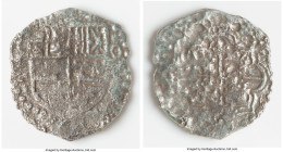 Philip III "Atocha" Cob 8 Reales ND (1598-1621) XF (Shipwreck Effect), Potosi mint, KM10. 19.80gm. Grade 3. Salvaged from the "Nuestra Señora de Atoch...