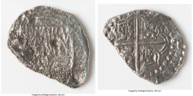 Philip III "Atocha" Cob 8 Reales ND (1598-1621) XF (Shipwreck Effect), Potosi mint, KM10. 15.30gm. Grade 3. Salvaged from the "Nuestra Señora de Atoch...