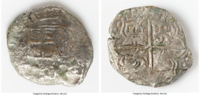 Philip III "Santa Margarita" Cob 8 Reales ND (1598-1621) XF (Shipwreck Effect), Potosi mint, KM10. 21.90gm. Grade III. Salvaged from the Santa Margari...