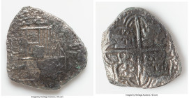 Philip III "Santa Margarita" Cob 8 Reales ND (1598-1621) XF (Shipwreck Effect), Potosi mint, KM10. 19.30gm. Grade III. Salvaged from the Santa Margari...