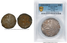 Philip IV Cob 8 Reales ND (1622-1628) P-T VF20 PCGS, Potosi mint, KM19, Cal-Type 327 (Castles and Lions Transposed Variety). 26.93gm. Showing bold mot...
