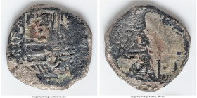 Philip IV "Pipa de Arcilla" Cob 8 Reales ND (1622-1648) P-T XF (Shipwreck Effect), Potosi mint, KM19, Cal-Type 327. 25.66gm. Transposed Lions and cast...