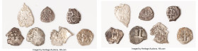 Charles II - Charles III 7-Piece Lot of Uncertified Cob 1/2 Reales ND (1665-1773) VF (Shipwreck Effect), Potosi mint. An interesting group with severa...