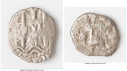 Philip V "Doddington" Cob Real 1741 P-P XF (Shipwreck Effect), Potosi mint, KM28a, Cal-604. 2.43gm. Accompanied by COA #GACDDD00080. Salvaged from the...