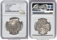 Ferdinand VI Cob 8 Reales 1753 P-q AU Details (Cleaned) NGC, Potosi mint, KM40, Cal-524. 27.08gm. HID09801242017 © 2024 Heritage Auctions | All Rights...