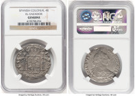 Charles III "El Cazador" 4 Reales 1774 PTS-JR Genuine NGC, Potosi mint, KM54, Cal-931. Salvaged from the "El Cazador" Shipwreck (sunk in 1784 off Loui...