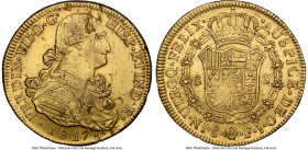 Ferdinand VII gold 8 Escudos 1817 So-FJ AU55 NGC, Santiago mint, KM78, Cal-1876. Last date of type. HID09801242017 © 2024 Heritage Auctions | All Righ...