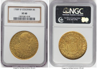 Charles III gold 8 Escudos 1788 P-SF XF40 NGC, Popayan mint, KM50.2a, Cal-2058. HID09801242017 © 2024 Heritage Auctions | All Rights Reserved www.HA.c...