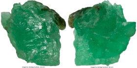 "Atocha" Shipwreck Emerald (.42 carat), 0.08gm. Sold with Treasure Salvors certificate and tag 63247. Salvaged from the "Nuestra Señora de Atocha" (su...