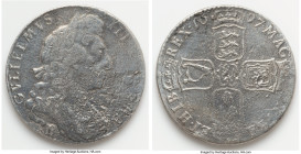 William III "H.M.S. Association" 1/2 Crown 1697-B XF (Shipwreck Effect), Bristol mint, KM491.8, S-3490. 13.86gm. Accompanied by COA. Salvaged from the...