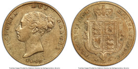 Victoria gold "S.S. Central America" 1/2 Sovereign 1852 AU50 PCGS, KM735.1, S-3859. Salvaged from the "S. S. Central America" (sunk in 1857 off North ...