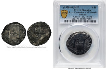 Charles & Johanna "Early Series" 4 Reales ND (1538-1541) M-P VF Details (Excessive Corrosion) PCGS, Mexico City mint, Cal-123. 10.87gm. According to c...