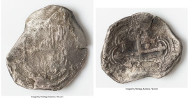 Philip III "Santa Margarita" Cob 8 Reales ND (1598-1621)-Mo XF (Shipwreck Effect), Mexico City mint, KM44, Cal-Type 161&162. 18.81gm. Grade III. Salva...