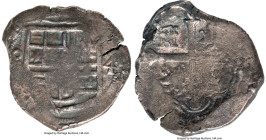 Philip IV "Lucayan Beach Wreck" Cob 4 Reales 1624 Mo-D XF (Shipwreck Effect), Mexico City mint, KM37.2, Cal-1057. 12.75gm. Salvaged from the "Lucayan ...