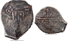 Philip IV "Gilt Dragon" Cob 4 Reales 1654 Mo-P XF (Shipwreck Effect), Mexico city mint, KM45, Cal-1072. 11.71gm. Accompanied by Western Australian Mus...