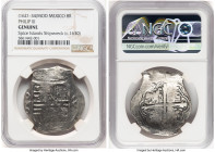 Philip IV "Spice Islands wreck" Cob 8 Reales ND (1621-1634) Mo-D Genuine NGC, Mexico City mint, KM37.2, Cal-type 319. Salvaged from the "Spice Islands...